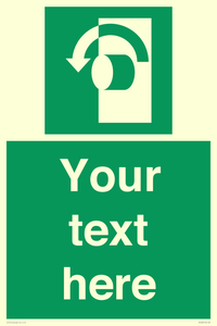 Custom Turn Anti-Clockwise Sign